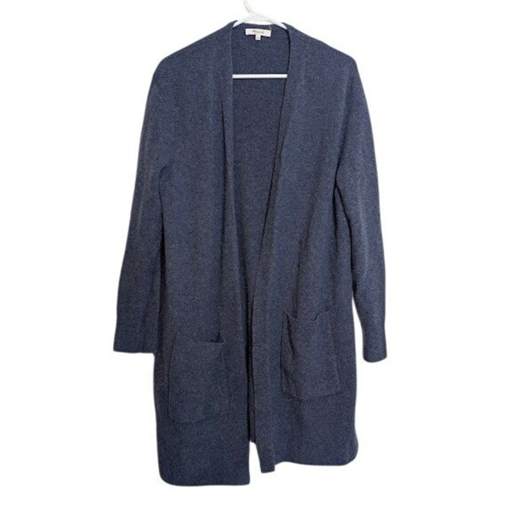 Madewell‎ Kent Cardigan Sweater in Coziest Yarn Navy Blue Navy Wool Alpaca Blend